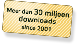 Meer dan 30 miljoen downloads since 2001